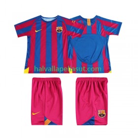 Jalkapallo Pelipaidat/Peliasut FC Barcelona Champions League 2006 Retro Lasten Kotipaita 2005 Lyhythihainen
